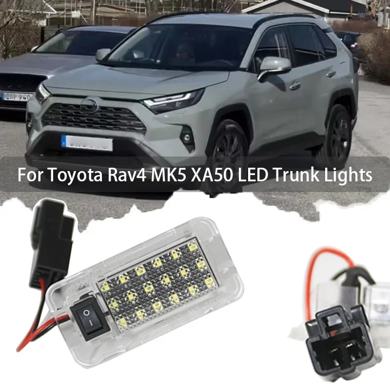 1Pc LED Trunk Lights For Toyota Rav4 XA50 MK5 Scion Highlander Prius Venza Canbus Luggage Compartment Interior Lamps