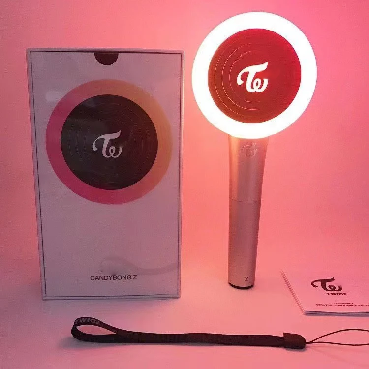 

Подходит для Kpop Twice Lightstick Toys Ver.2 Корейская команда Candy BONG Z Stick Light Toys Мигающие Lightstick Concerts Альбом Glow