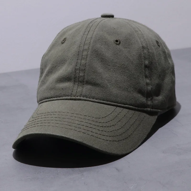 Unisex-Trucker-Mütze aus Baumwolle, solide, weiche, atmungsaktive Sonnenhüte, solide Baseballkappe für Herren, Sporthut, Snapback-Mütze, Golf – Detail 14