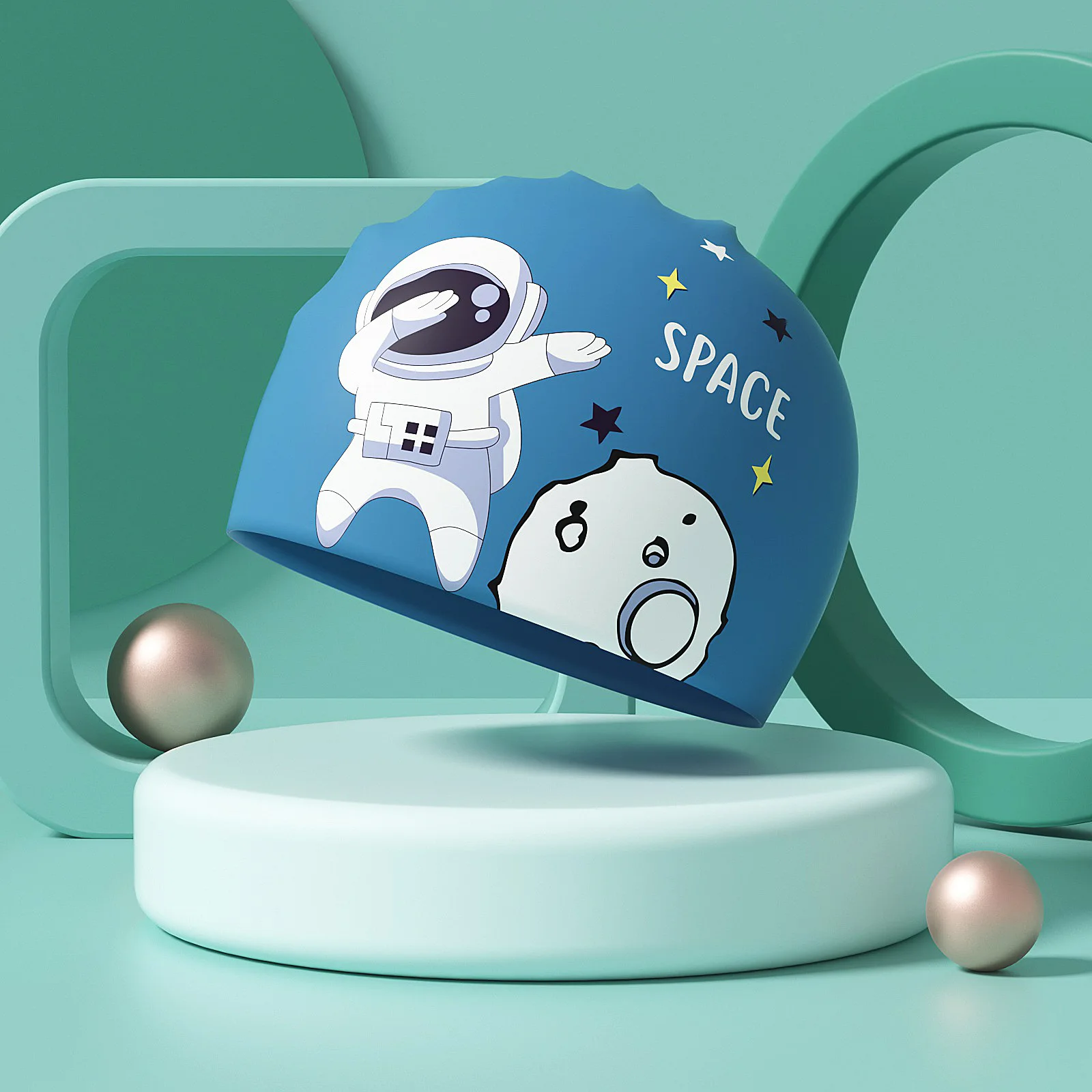 Cuffia da nuoto per bambini in silicone per cartoni animati Cuffia da nuoto professionale per protezione per le orecchie per ragazze impermeabile per bambini