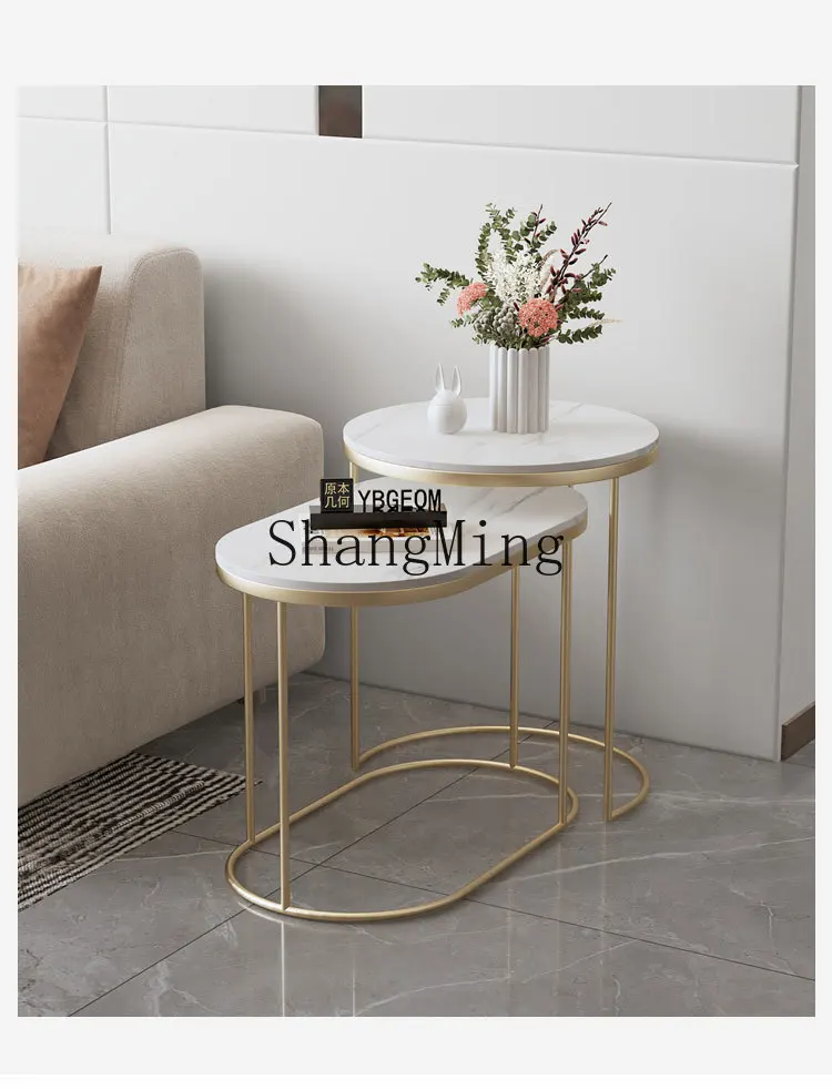 

CL sofa side cabinet side table light luxury small coffee square movable living room side table corner