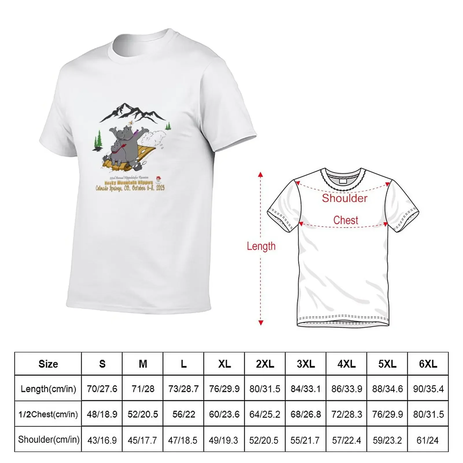 New (White/Light Color) Hippolotofus 2023 Reunion Design T-Shirt anime clothes customized t shirts Short sleeve tee men