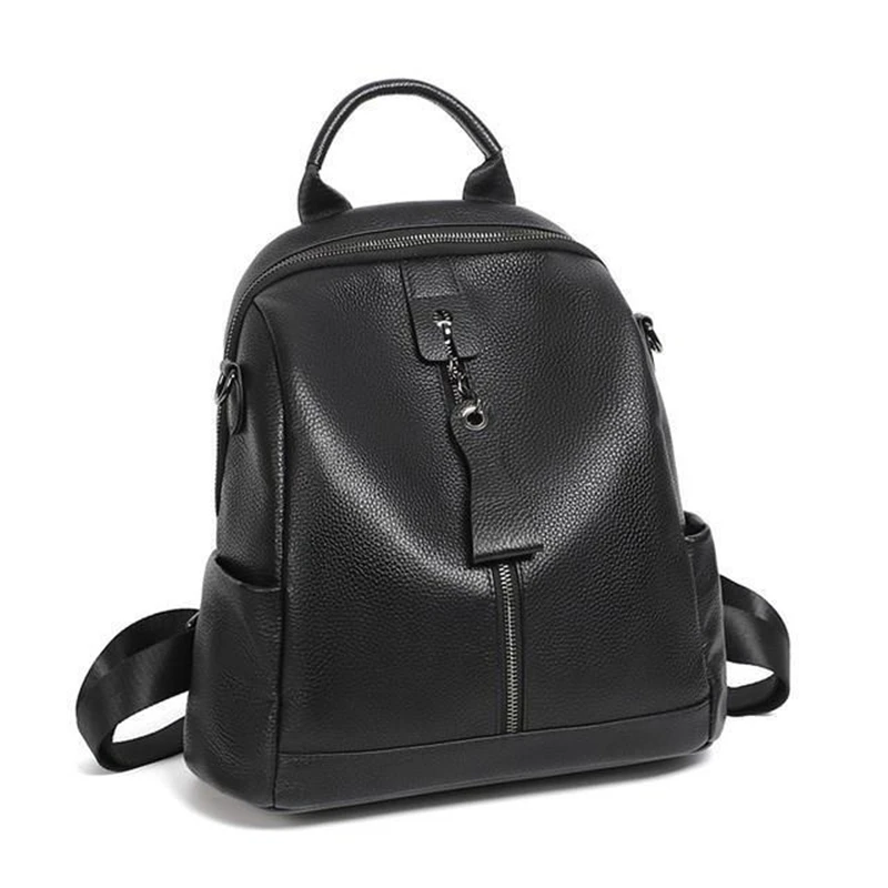 Nesitu Highend Black Grey Blue Red Genuine Leather Women's Backpack Female Girl Backpack Lady Travel Bag Shoulder Bag M007