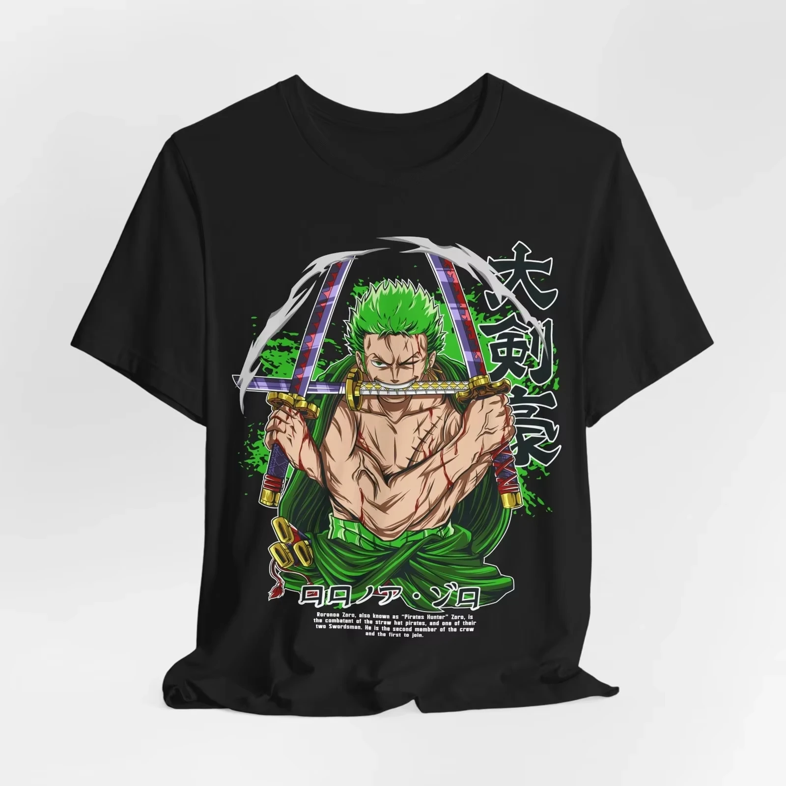 2026 One Piece Japanese Anime Printed Men's T-Shirt Roronoa Zoro Boy Children's Harajuku Short Sleeve Kids Luffy T-shirt