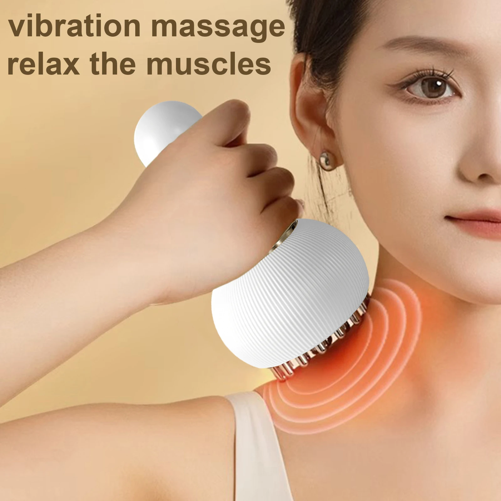 Rechargeable Lymphatic Drainage Tool Body Engraving Machine Cordless Deep Tissue Massager for Back Neck Shoulder Leg