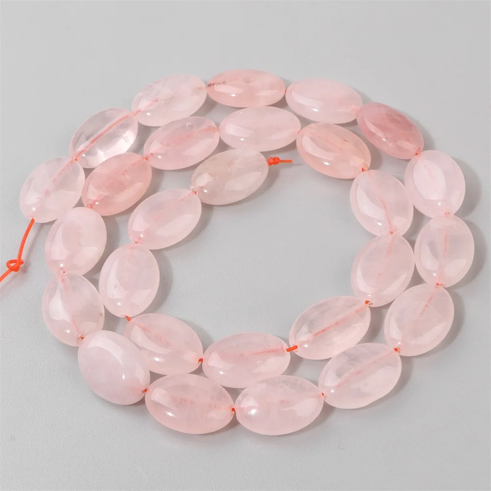 Natural Oval Shape Gemstones Bead Clear Quartzs Amethysts Tiger Eye Loose Spacer Beads For Jewelry Making DIY Accessories Supply