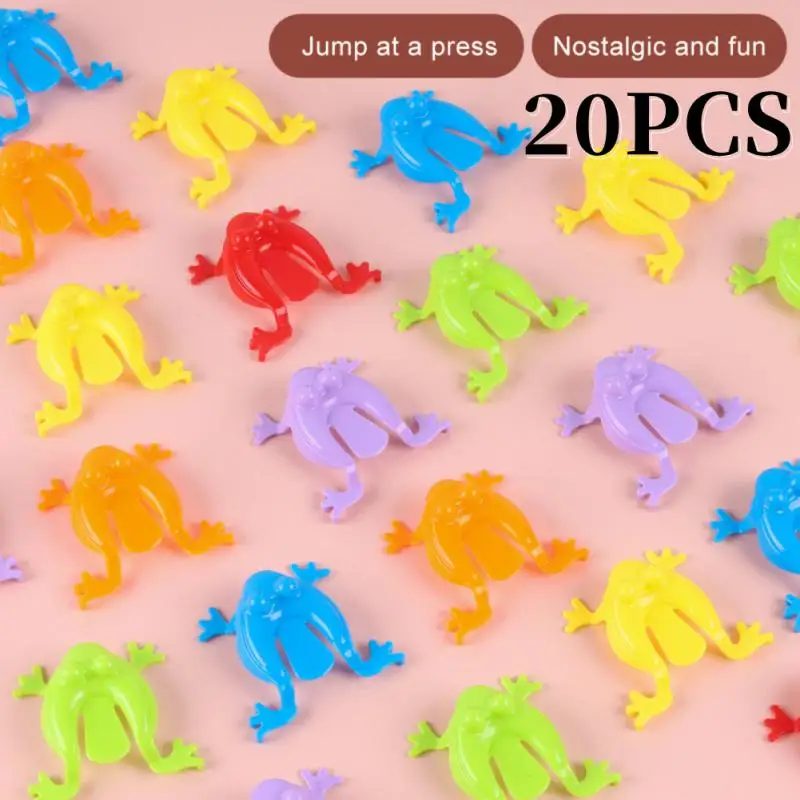 

20-1 PCS Mini Jumping Frog Toy Decompression Toy Classic Desktop Game Hand Eye Coordination Game Children Puzzle Toy