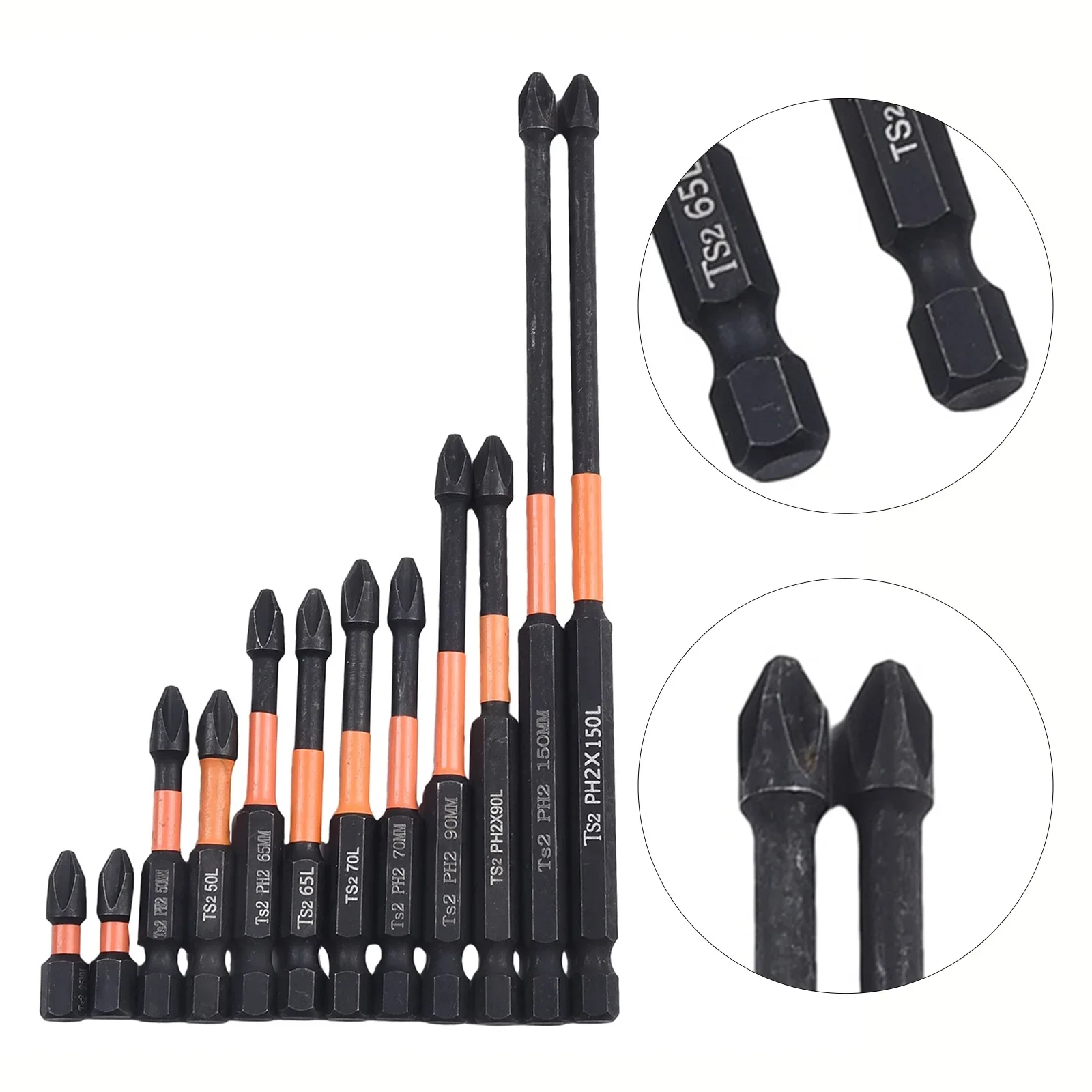 

Screwdriver Bit Set 12pcs PH2 Bits For Screwdrivers Electric Screwdrivers Hand Drills Especially For Operations