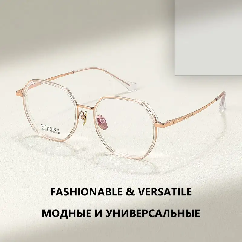 Octagon Stylish Eyewear Frames Women Fashion Eyeglasses Optical Gafas Myopia Degree Eyewear for Lady
