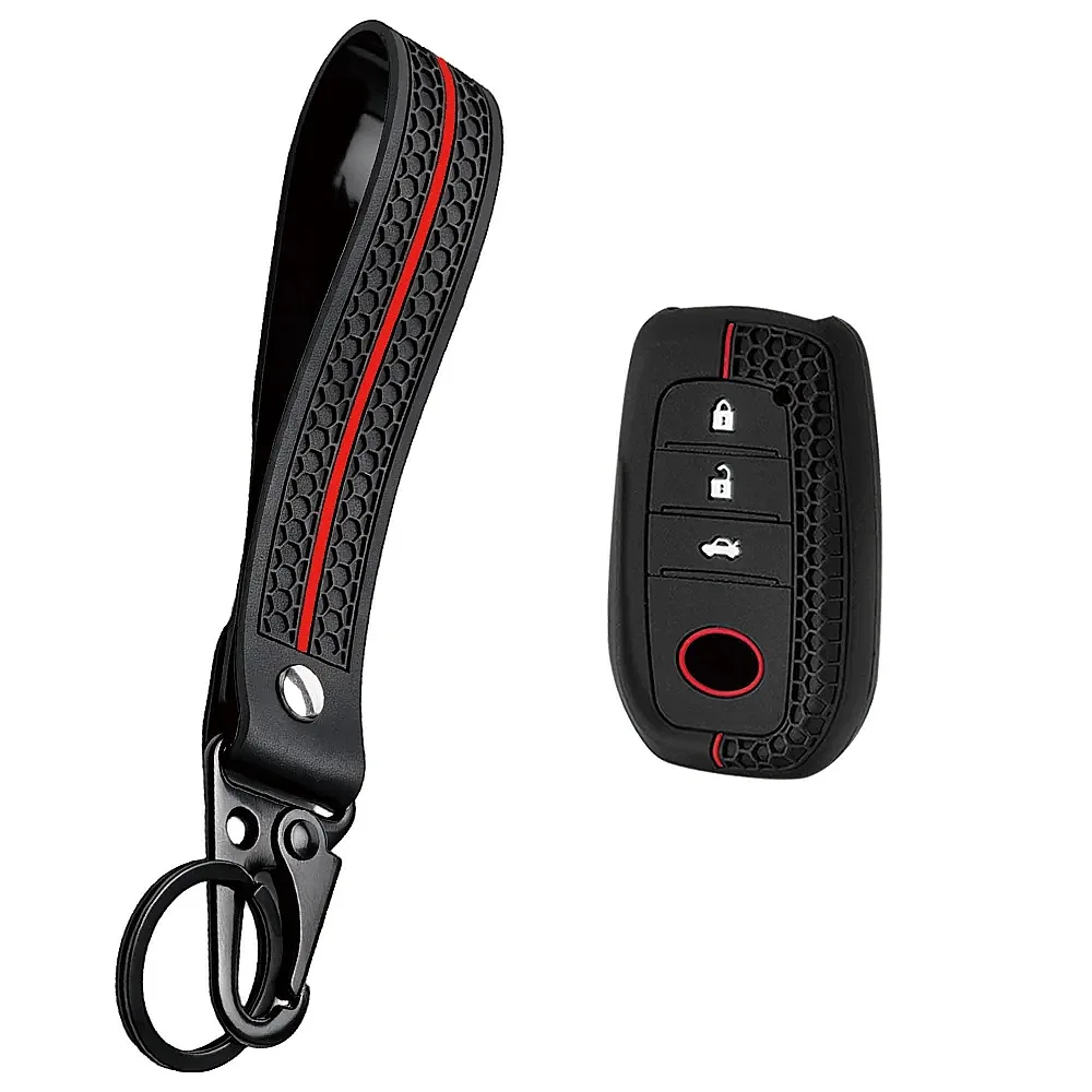Car Key Fob Cover For Toyota Corolla Yaris Prius Hilux LandCruiser LC200/250/300 Auto Key Shell