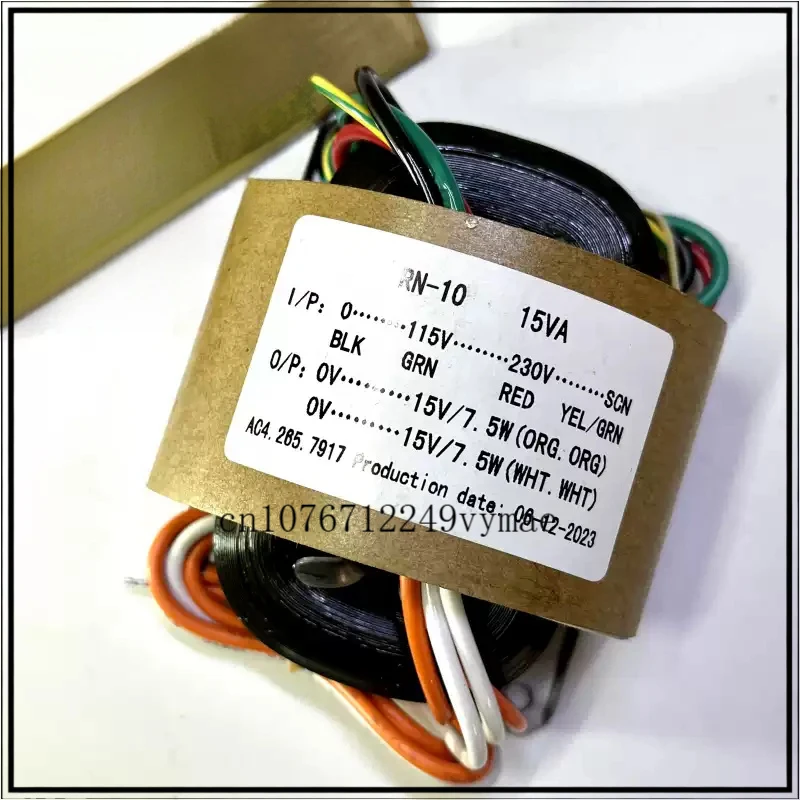15W R Core Transformer Dual 15V Full Copper 0-115-230V For Preamp Decoder