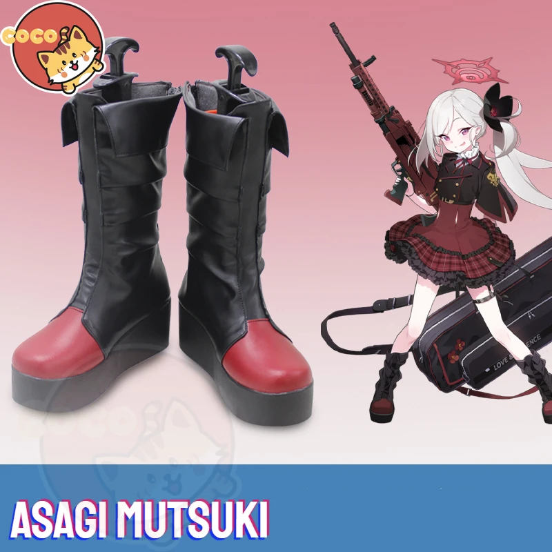 

Asagi Mutsuki Cosplay Shoes Game Blue Archive Mutsuki Cosplay Asagi Shoes Unisex Role Play Any Size Shoes CoCos