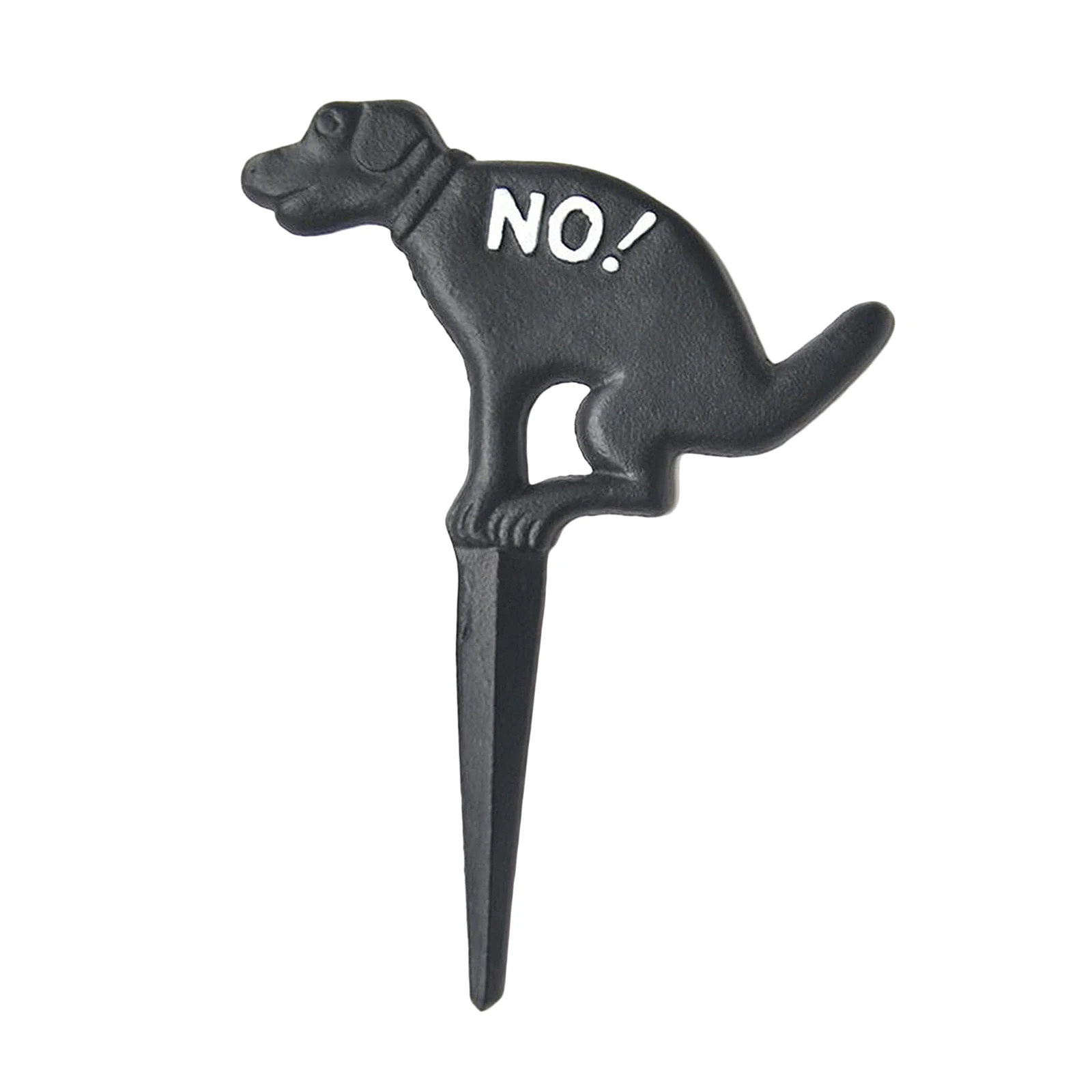 Pick Up After Your Dog Sign with Stake Iron Yard Marker No Pooping Dog Signs for Driveway Entry