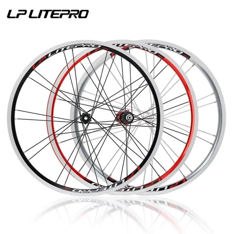 2025Aluminum Alloy  20 Inch 406/451 Folding Bike WheelSet V Brake Bike Front+Rear Wheels Bicycle Wheelset