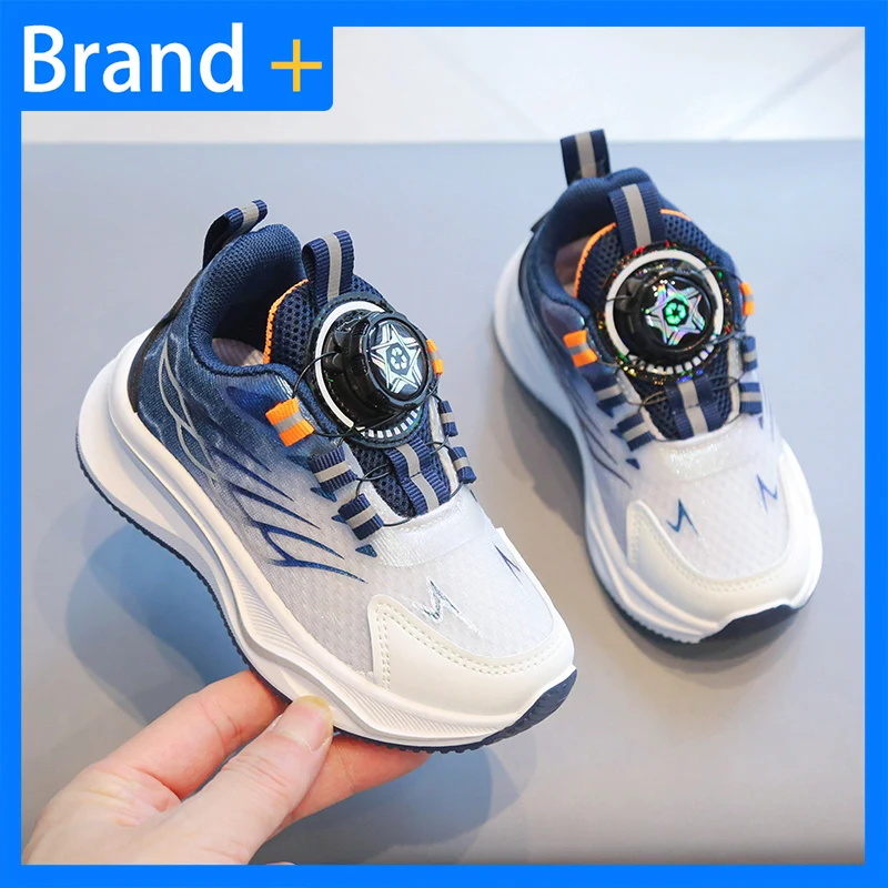 

Boys Sports Shoes Spring New Outdoor Running Anti Slip Cushioned Soft Sole Girls Comfortable Fashion Mesh Breathe Tennis Shoes