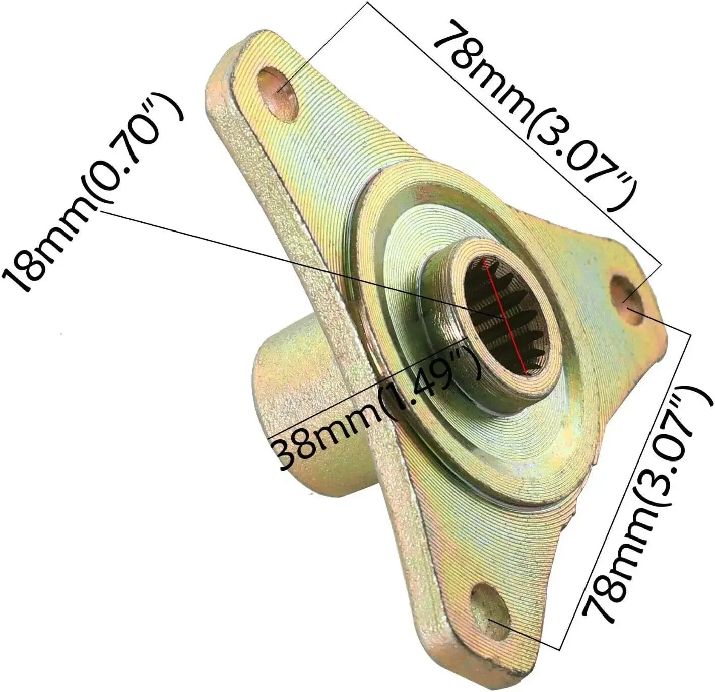 740 mm achterasasset voor Go Kart Quad Trike Drift Bikes, met remconstructie + paar kussenblokken + T8F-ketting