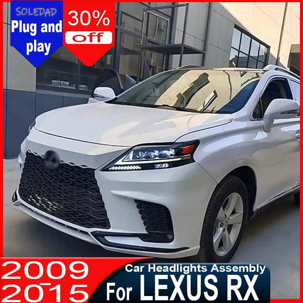 

Светодиодные фары для Lexus RX 2009-2015 RX270 RX350, светодиодные проекционные фары, дневные ходовые огни, аксессуары