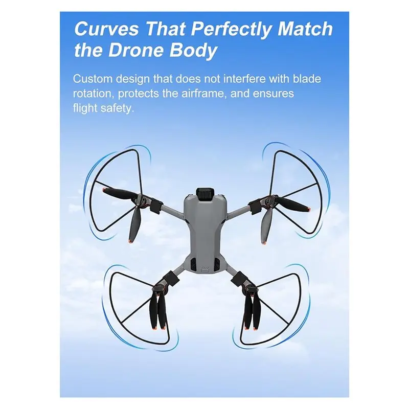 B92B Propeller Guard for DJI Mini 5 Pro, 4 Pieces Quick-Release Removable Blade Protector, Lightweight ABS Full Protection