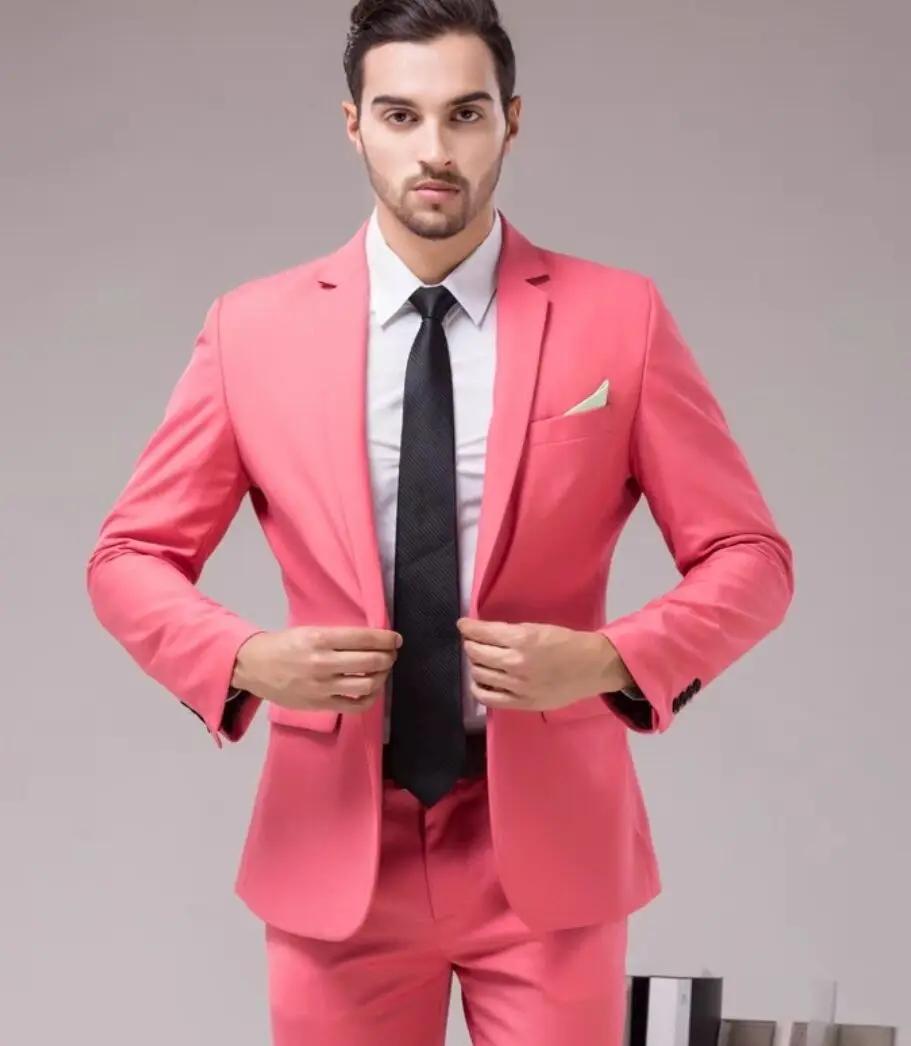 

New men's dress men's wedding party dress bridegroom best man tuxedo performance suit （Jacket+pants）