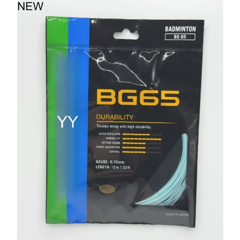 

Новая высококачественная струна для ракетки для бадминтона YY BG65 (0,70 мм), выносливость, профессиональная, прочная, для игр, оптовая продажа, доступна