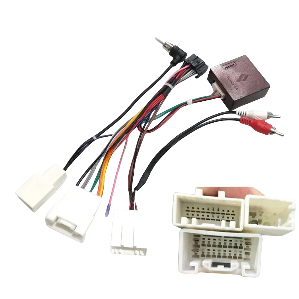 Wiring Harness Canbus Box Decoder For TOYOTA PRADO J120 TUNDRA LAND CRUISER REIZ PRIUS SIENNA Android Radio Power Cable Adapter