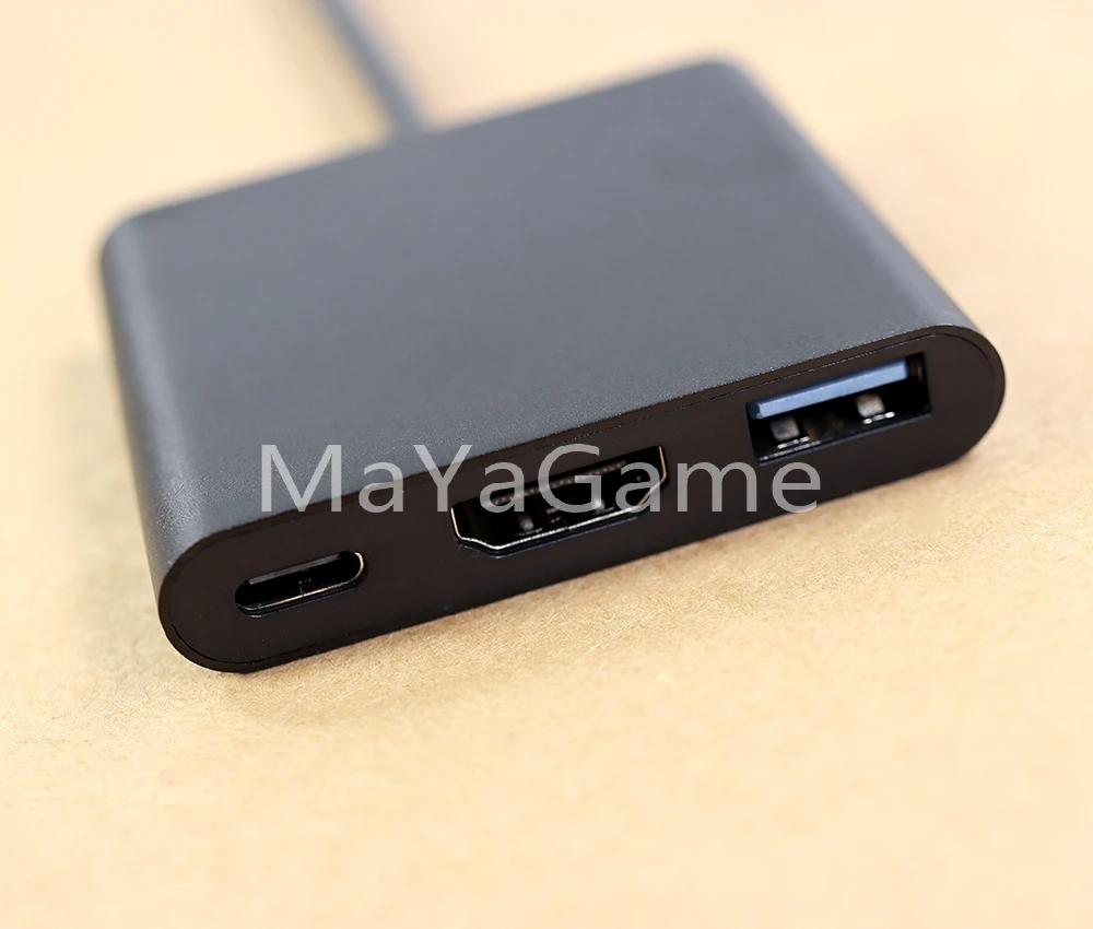 1pc ポータブルドック USB Type-C to HDMI 互換アダプターハブコンバーター 4K HD 転送スイッチ用