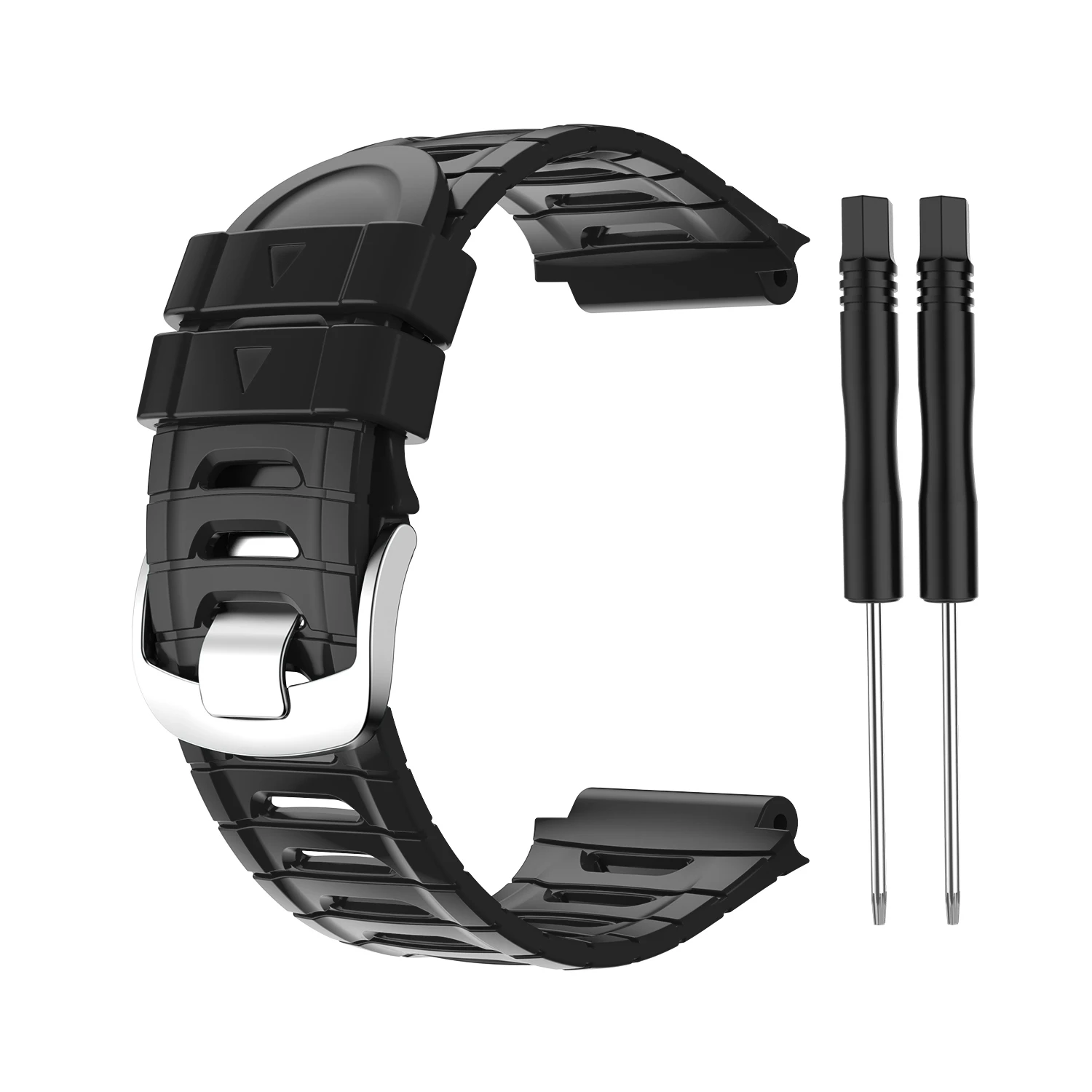 Watch Band Silicone Watch Band Strap Replacement for Garmin Forerunner 920XT Wristband Black