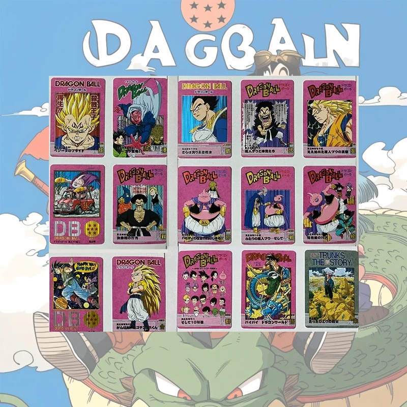 

Anime Dragon Ball Diy Homemade Card Plaid Flash Color Flash Brushed Flash Cards Bulma Son Goku Vegeta Iv Collectible Cards