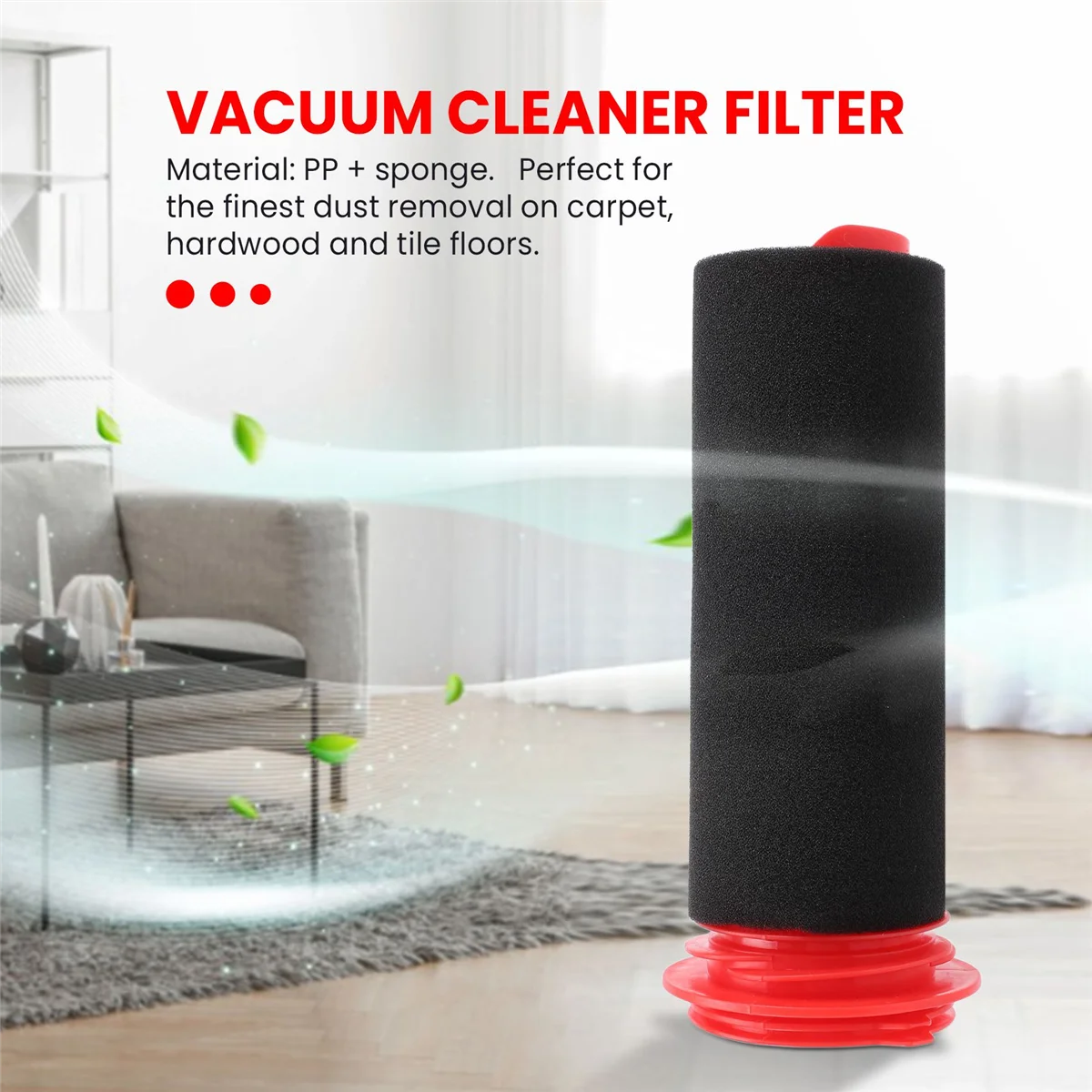 보쉬 무선 진공 청소기용 교체 필터 키트, 메인 스틱 필터 3 개, 폼 애슬렛 필터 3 개