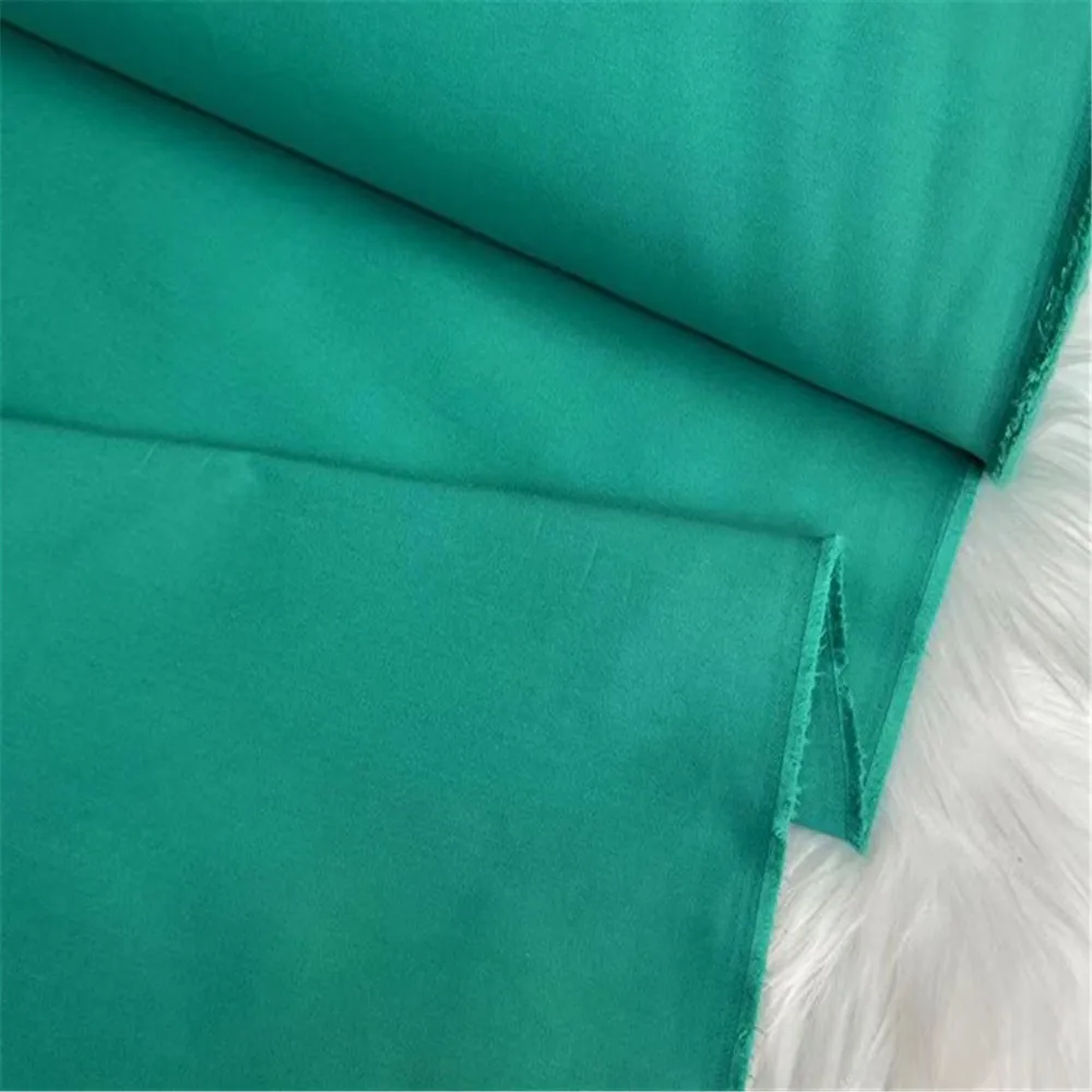 40mm Thick Luxury Comfortable Silk Cotton Fabric Plain Color for Women High Quality Formal Dress Suit