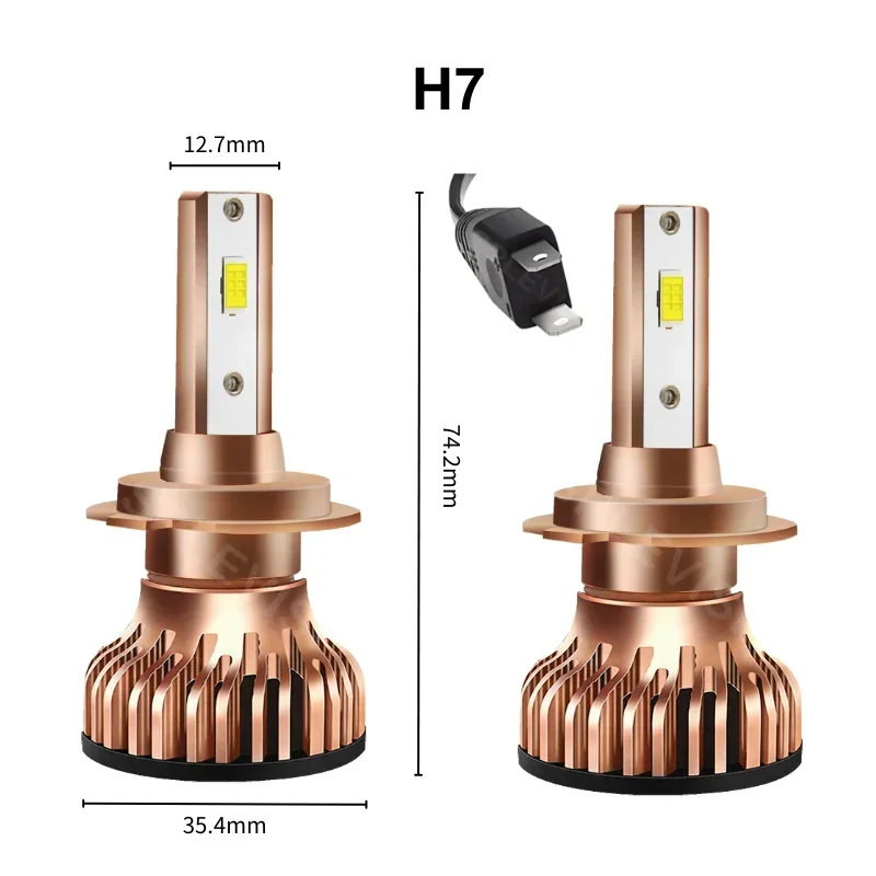 6000K H7 LED Headlight High Beam Bulbs For Audi TT MK1 8N 1998 1999 2000 2001 2002 2003 2004 2005 2006 Replace Car High Lights