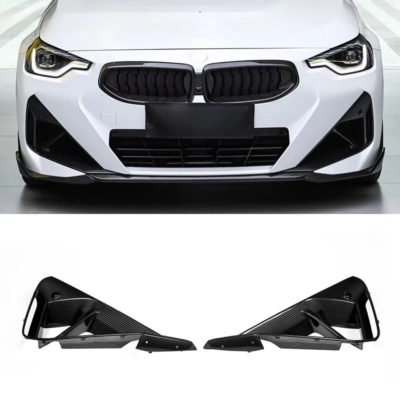 

High Quality Dry Carbon Front Bumper Air Vent Trim Mesh Grille Cover for 2 Series G42 Coupe M240 M Sport 2022+ Car Styling