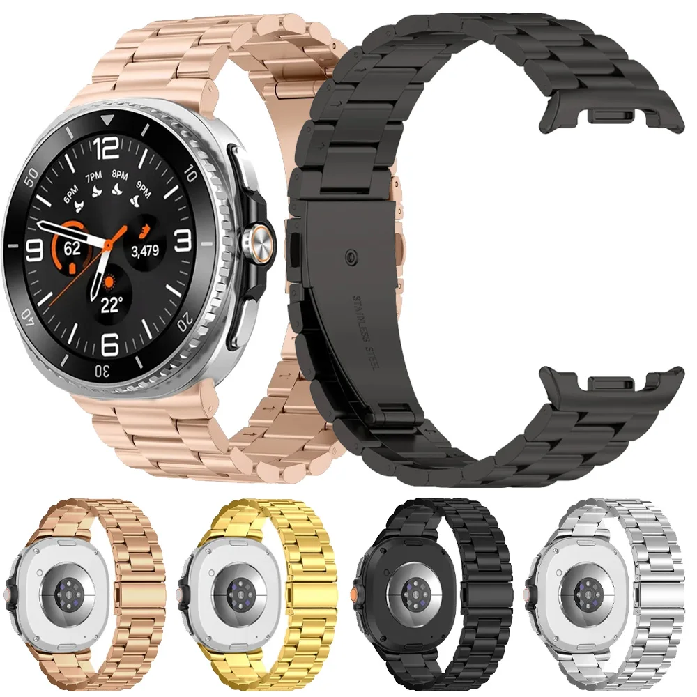 Armband für Samsung Galaxy Watch 8 44 mm 40 mm/8 Classic 46 mm, keine Lücken, Metallarmband für Samsung Galaxy Watch Ultra 2025 47 mm Gürtel