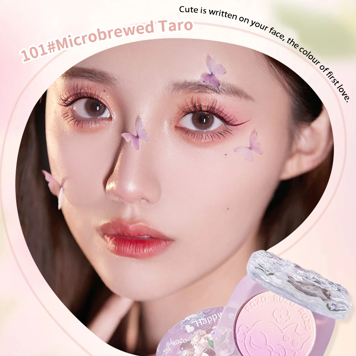 New Cute Meow Natural Powder Blusher Monochrome Powder Blusher Matte Facial Makeup Rouge Powder Blusher Cosmetics