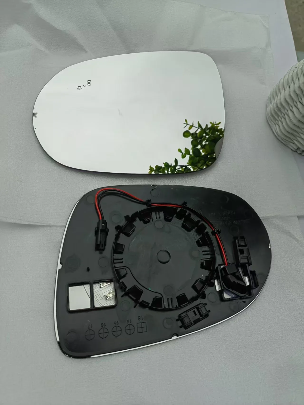High Definition Car Heating Blind Spot Function Side Rearview Mirror Glass for Kia Solanto 2015 2016 2017 2018