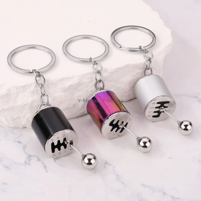 Porte-clés en métal créatif pour levier de vitesse de voiture, jouets anti-Stress pour l'anxiété, tdah, autisme, jouet sensoriel anti-Stress