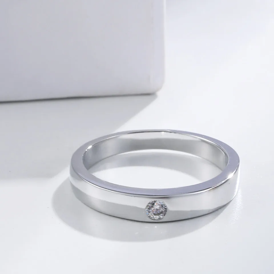 

Buyee 925 Sterling Silver Couples Ring Can Engrave Names Ring Finger for Women Men Fashion Wedding Fine Jewelry Circle Gift