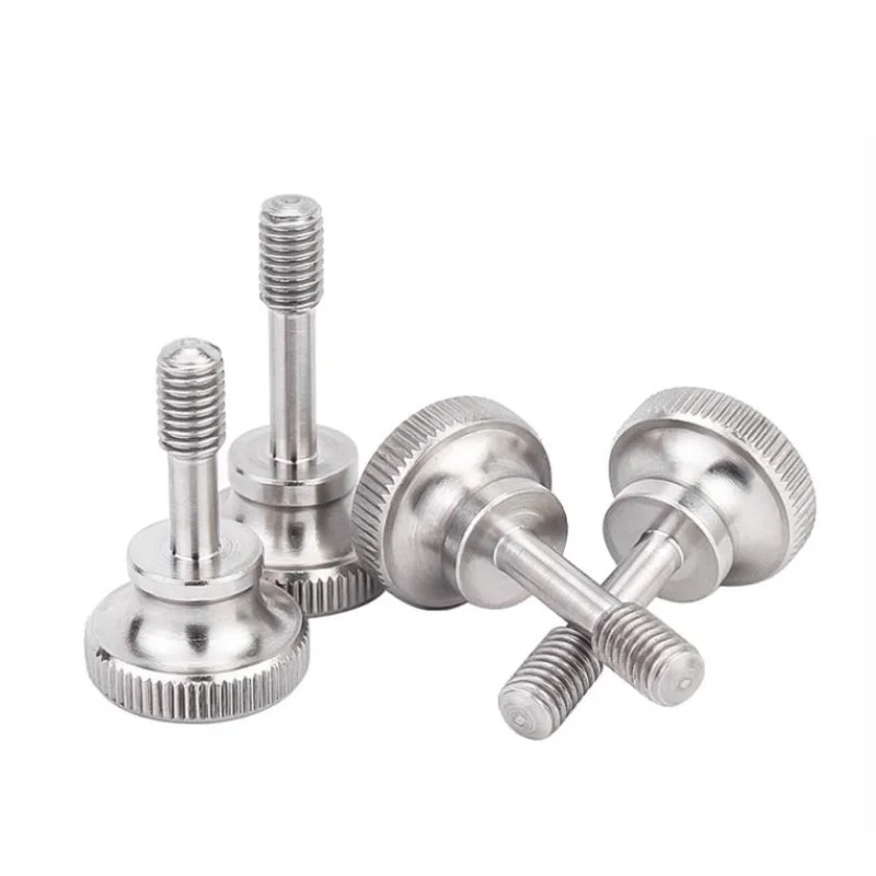 M3 M4 M5 M6 GB819 304 ステンレス鋼ローレットハイステップヘッド手締めカーテンウォールガラスロック親指メートルねじボルト DIN464