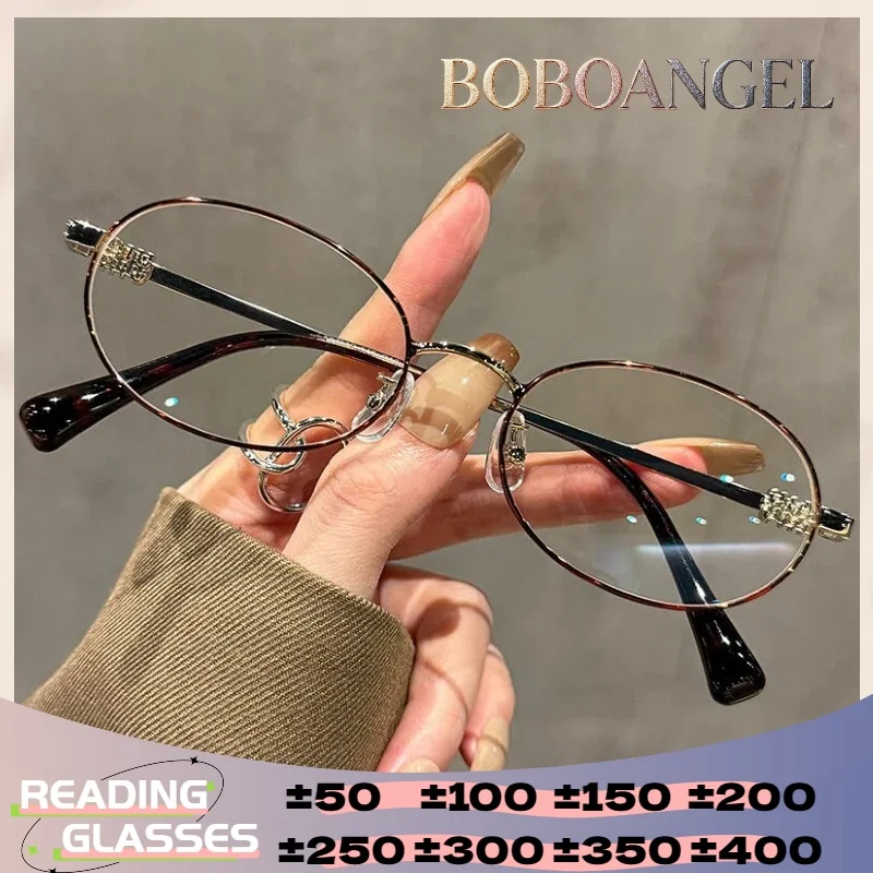BOBOANGEL Reading Glasses Women Optical Anti Blue Ray Myopia Progressive Prescription Eyeglasses Lightweight Chic