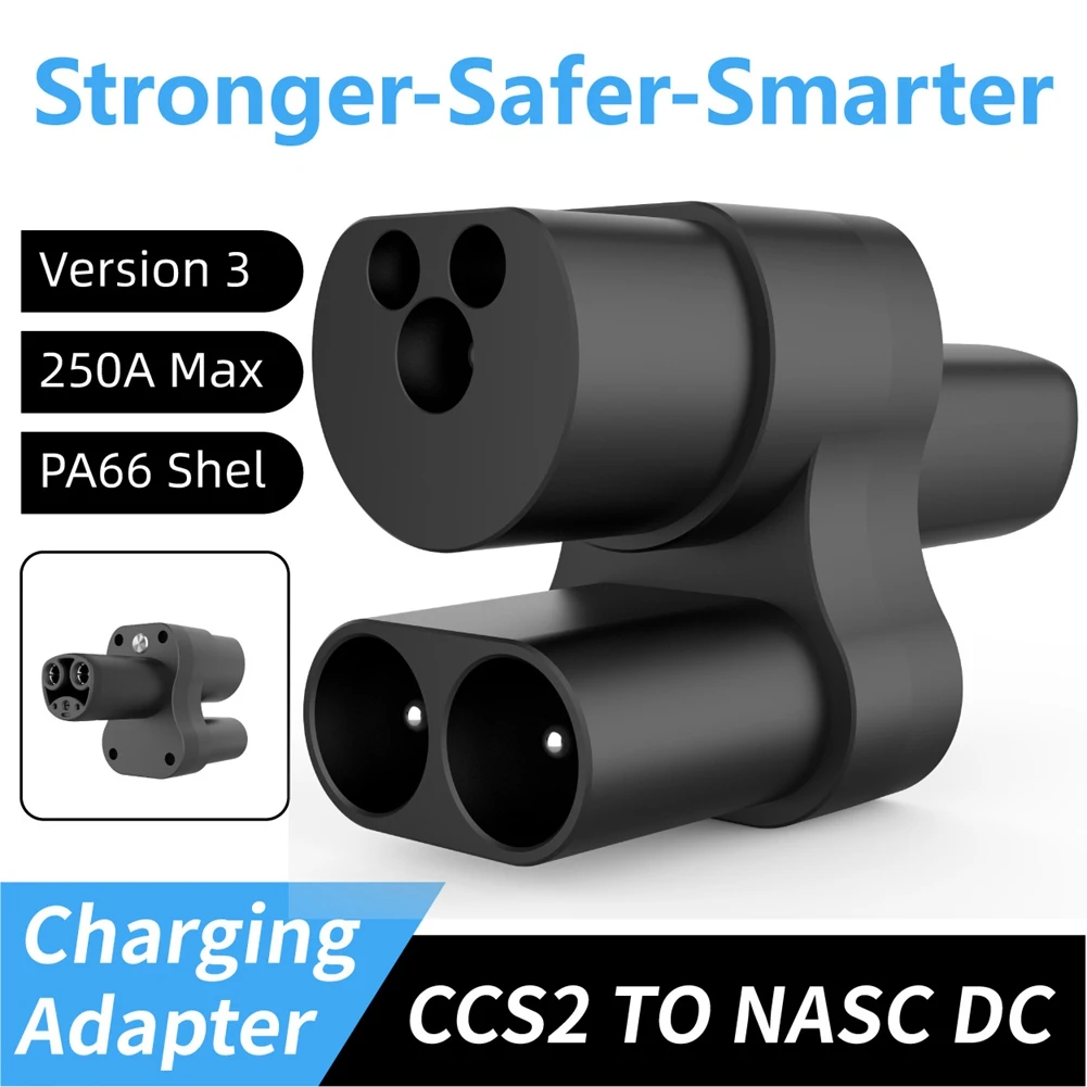 

For Tesla EV Adapter 250A DC CCS2 To NACS Charging Connector Fast Charging Plug Connect