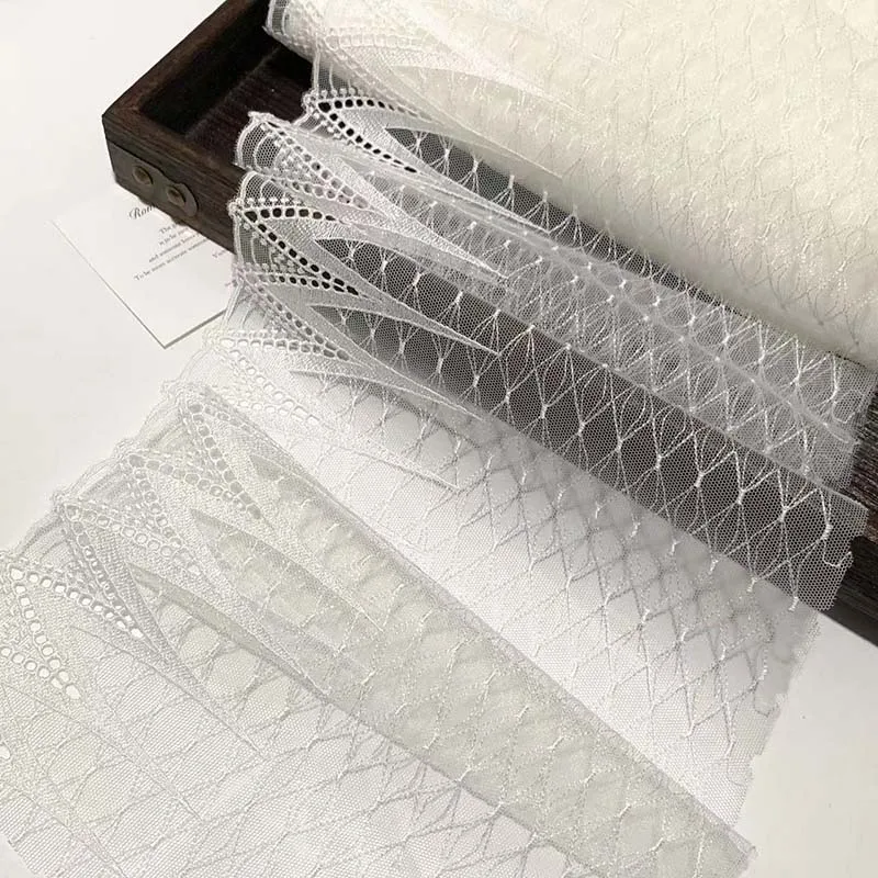 

15Yards Hollow out Mesh Embroidery Lace White Underwear Lace Accessories DIY Curtains And Hair Accessories