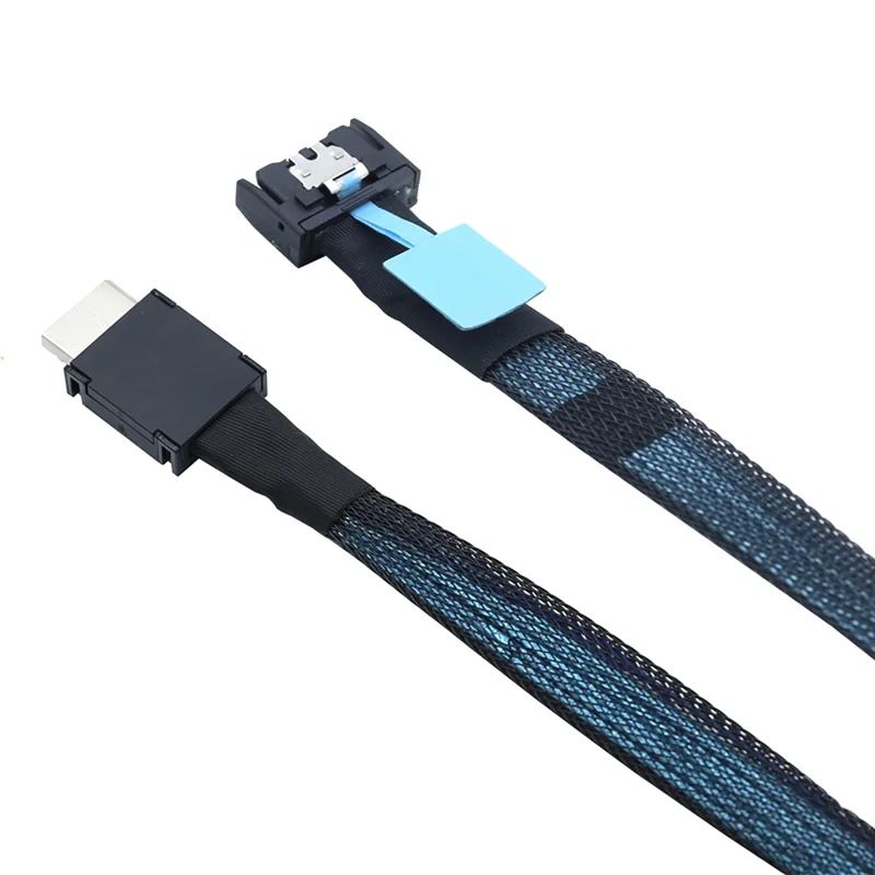 

Кабель-адаптер MCIO AT82-PCIE для PCI-Express 4.0 Gen5 SFF-8654 4I к Oculink SFF-8611 4I Slimline PCIE для сервера