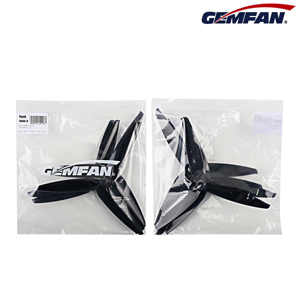 GemFan freestyle 7040 7inch 3 blades / Tri-blades FPV Propeller black props for FPV part