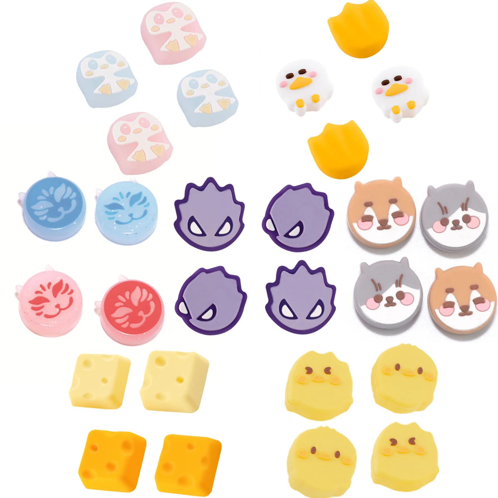 Cubierta protectora de silicona blanda para el pulgar, cubierta protectora para el interruptor Oled, NS Lite, Joy-con