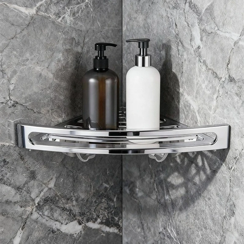 Bathroom Triangle Shelf Household Kitchen Storage Lightweight Waterproof Toilet Wall Corner Rack Simple Home No Drill Shelf