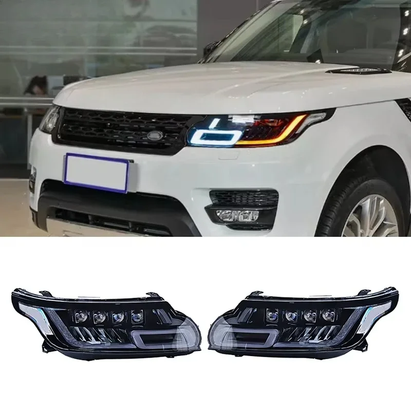 LED 4 Lens L494  Front Head Lamp Headlight for  Rover Sport 2013-2017 Upgraded 2023 Plug&Play