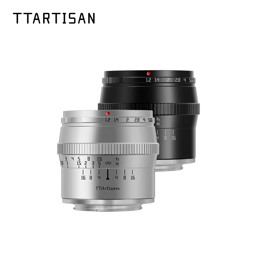 TTArtisan 50mm F1.2 APS-C MF Portrait Lens Applicable whit Mirrorless Cameras Sony A6000 Fuji X-A5 Canon M5 Olympus M43