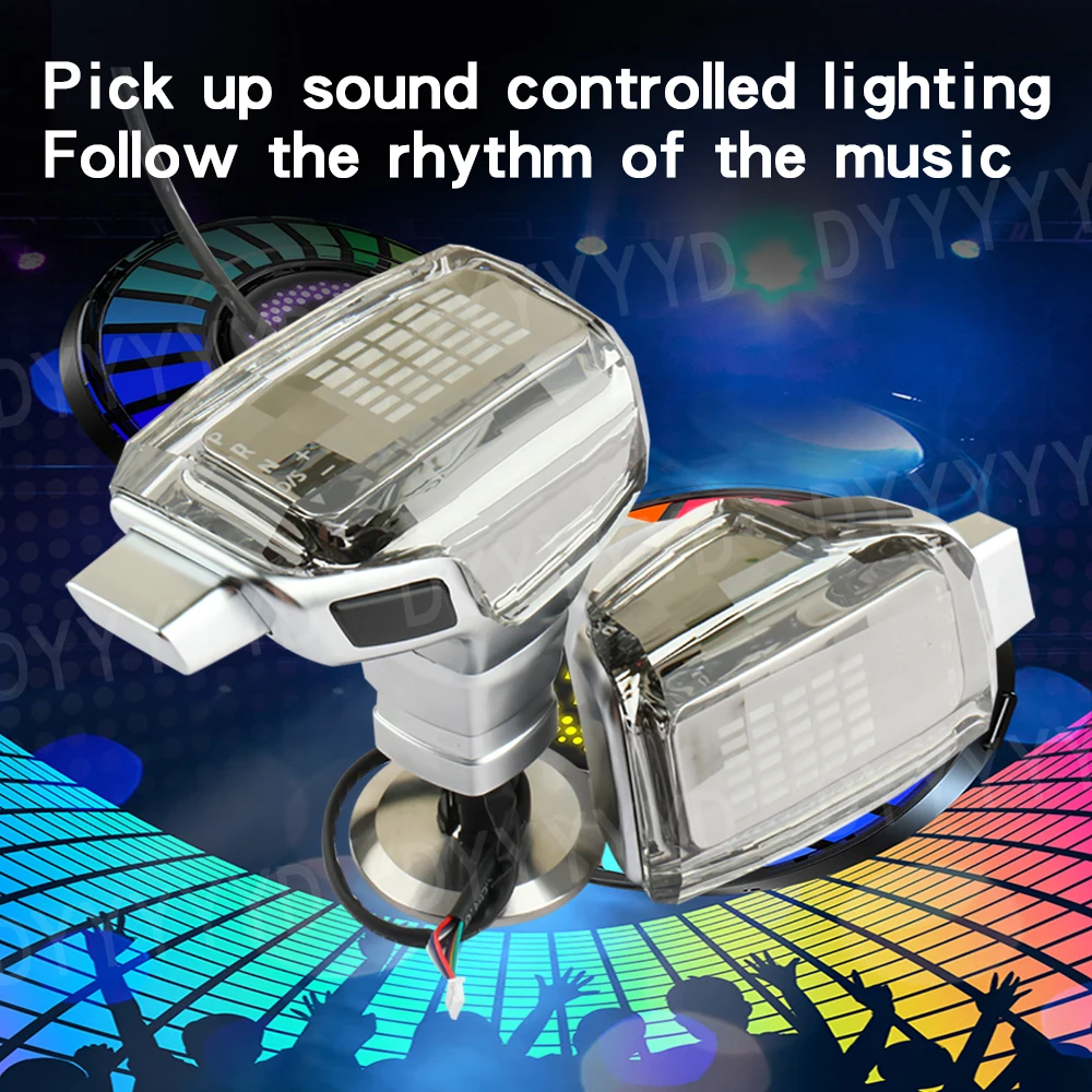 

Ambient Lamp Sound Control Music Rhythm Lights For Audi A6 C7 A3 8v A1 A7 Q2 Q3 S3 S5 S6 7 RS3 S4 S5 Led Crystal Gear Shift Knob