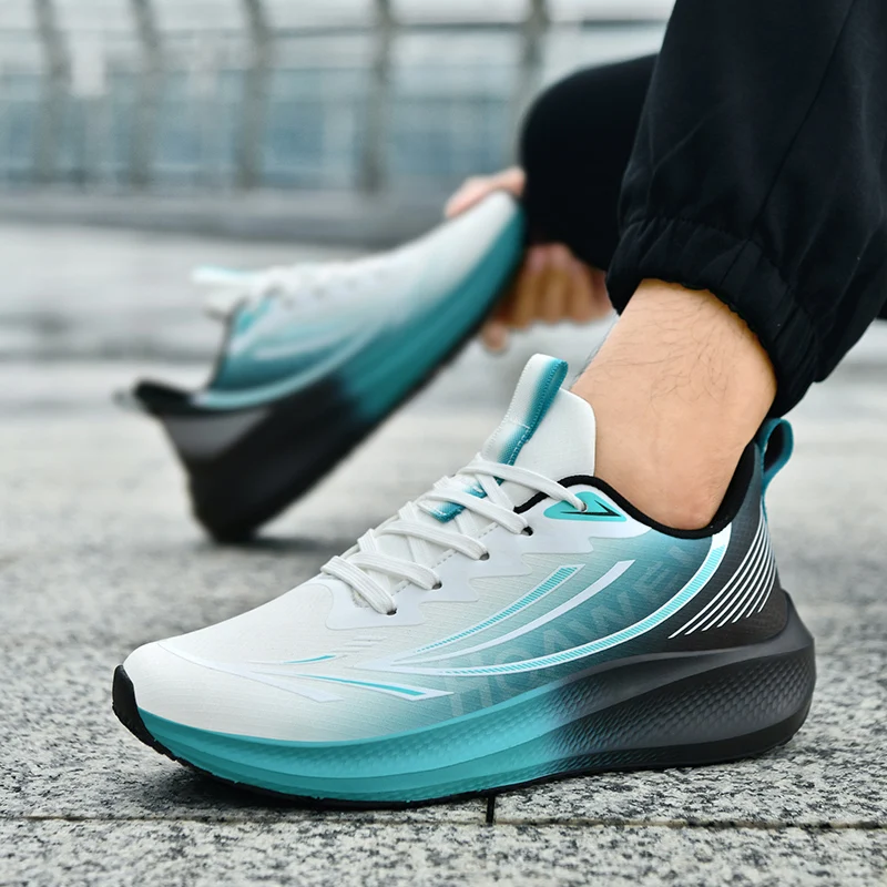 2025 printemps/été nouveau Style chaussures de Sport, chaussures de Sport décontractées en maille, chaussures de course de grande taille, chaussures décontractées à la mode