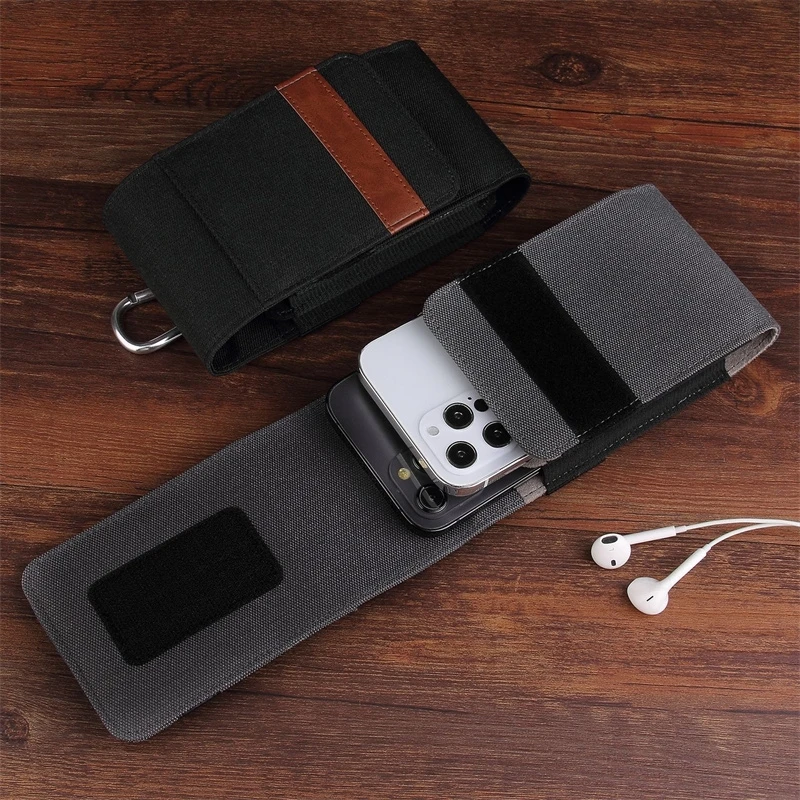 

Кожаный чехол для телефона из ткани Оксфорд для Huawei Mate 70 RS 60RS Ultimate, держатель для карт, кошелек, сумка, поясной чехол Mate 70 60 Pro Plus